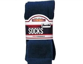 Franklin Sports Youth Small Shoe Size 10 -1 Baseball Socks Navy - $9.98