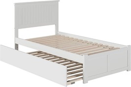 Atlantic Furniture Nantucket Bed With Footboard And Twin Extra Long, White - £540.35 GBP