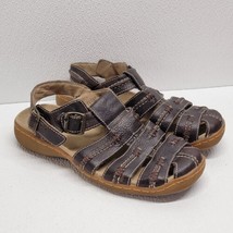 Dr. Martens Brown Leather Fisherman Closed Toe Sandal Men’s Size 10 - Read - £46.85 GBP