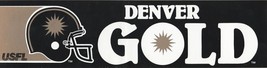 Vintage Usfl Denver Gold Football Bumper Sticker - £6.47 GBP