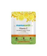 Mamaearth Vitamin C Bamboo Sheet Mask with Vitamin C &amp; Honey - 25g (Pack... - £9.87 GBP