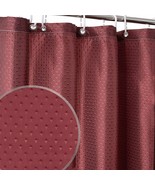 Rich Red Diamond Fabric Shower Curtain, With 12 Hooks, Modern, 70&quot;x71&quot;-NEW - £15.37 GBP