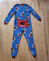 Secret Treasures Christmas One Piece Small/CH (4-6) Footed Pajamas  Butt... - $343.16 MXN