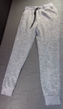 Matix Salt And Pepper Gray Tapered Ankle Warm Thick Drawstring Sweat Pants Small - £17.53 GBP