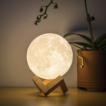 Moon Lamp 7 Colour 15 cm Changeable Sensor Moon Night Lamp Bedroom Touch Lamp - £23.73 GBP