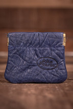 John Pearse Leather Mini Squeeze Pouch, 2-1/2&quot;x2-3/4&quot;,  Blue - £10.03 GBP