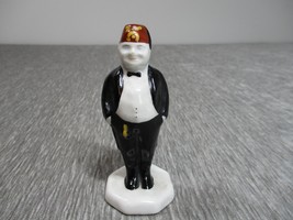 Vintage Shriners Figure Porcelain Statue Shrine Fez Suit Collectible Member - £19.54 GBP