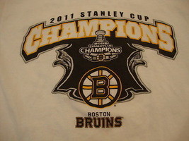 Boston Bruins Hockey 2011 NHL Stanley Cup Champions T Shirt S - $9.89