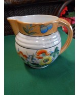 Beautiful Collectible Vintage PITCHER Iridescent Hand Painted Made in Japan - £13.62 GBP
