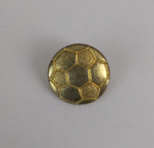 Soccer Ball Gold Tone Lapel Hat Pin - £5.04 GBP