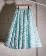 Light BLUE Tulle Skirts High Waisted Puffy Tutu Skirt Princess Outfit Plus Size image 9