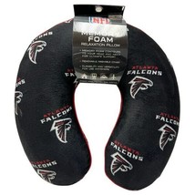 NFL Atlanta Falcons Football Official Memory Foam Travel Relaxation Neck Pillow - £14.53 GBP