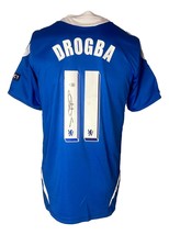 Didier Drogba Unterzeichnet Chelsea FC Adidas M Fußball Trikot Bas - £255.53 GBP