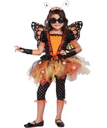 Cute Girls Magnificent Monarch Costume w/ Wings XS 4-6 Butterfly Insect ... - $42.99 CAD