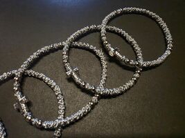 Silver color thin komboskini, handmade Christian Orthodox prayer rope br... - $11.99