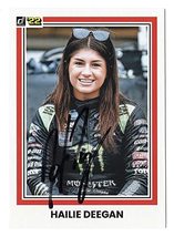 Autographed Hailie Deegan 2022 Donruss Racing Dirt Princess (#1 Monster Team) Tr - £43.16 GBP