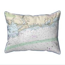 Betsy Drake Block Island Sound, RI Nautical Map Extra Large Zippered Indoor - £63.30 GBP