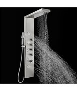 Stainless Steel Brushed, Wall-Mount Shower Column, Rain Massage System, ... - £217.94 GBP
