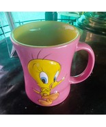 Tweety Bird Coffee Mug Yellow Pink  Ceramic Looney Tunes Xpres 3D NEW - $12.44