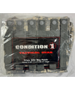 Tactical Triple Magazine Pouch Open Top Molle Rifle Mag Holders Vest Bag - €13,85 EUR
