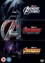 Avengers: 3-movie Collection DVD (2018) Robert Downey Jr, Whedon (DIR) Cert 12 P - £14.94 GBP