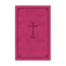 Holy Bible: New King James Version, Imitation Leather, Pink, Red Letter Edition  - £18.31 GBP