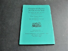 Georgian &amp; Regency Furniture, PARKE-BERNET Galleries, Ny, 1954 Booklet-Catalog. - £6.70 GBP