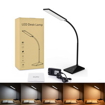 Dimmable LED Desk Lamp Touch Table Lamp 7 Brightness Levels Night Light - £36.76 GBP