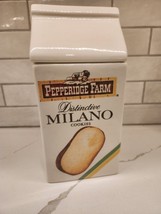 Vintage 1980&#39;s Pepperidge Farm Milano Cookies Ceramic Cookie Jar Lid Has Crack - $42.00