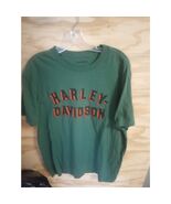 Men's Harley Davidson Tshirt Large Green - $9.45