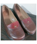 Dansko Women&#39;s Size 38 Desiree Chestnut Brown Leather Slip on Shoes # 64... - $37.39