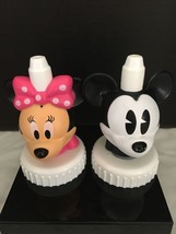 Good2Grow Disney &quot;Mickey &amp; Minnie Mouse&quot; Bottle Toppers Lot Of 2 - £6.71 GBP