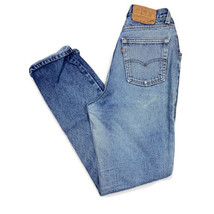 Vintage Levi’s 18505-0214 Stone Wash Distressed Mom Jeans Sz 14 actual 27x31 - £27.68 GBP