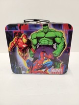 Spiderman and The Avengers Lunch Box - MARVEL HEROES - Metal Tin Box - £8.67 GBP