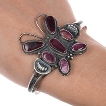 Dean Brown Navajo purple spiny oyster butterfly cuff bracelet - £220.74 GBP