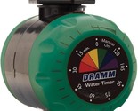 Green Mechanical Dramm Water Timer Easy To Use For Saving Time &amp; Water NEW - $21.84