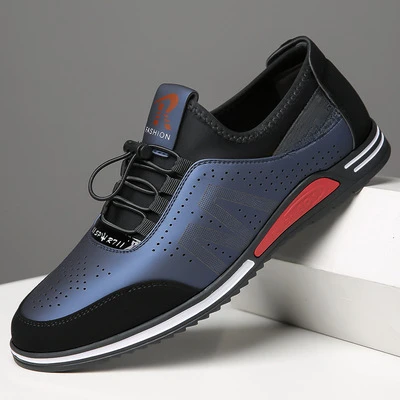 And men casual shoes fashion classic casual men leather shoes black hot sale breathable thumb200