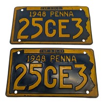 MATCHING SET 1948 PENNSYLVANIA PENNA PA LICENSE PLATES 24CE3 - $39.99