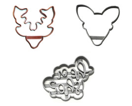 Buck Or Doe Gender Reveal Baby Shower Set Of 3 Cookie Cutters USA PR1403 - £4.81 GBP