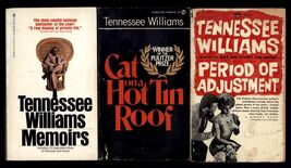 LOT of THREE paperback books by TENNESEE WILLIAMS * Adjustment, tin roof... - $5.45