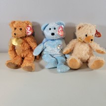 TY Beanie Babies Bear Lot Teddy 100th Anniversary, 10th Year Anniversary, Curls - £14.94 GBP