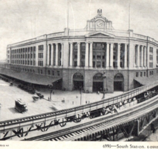 South Station Boston Massachusetts Postcard Vintage - £7.86 GBP