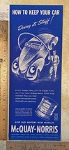 Vintage Print Ad McQuay-Norris Piston Rings Car Jumping Through Hoop 13.... - $11.75