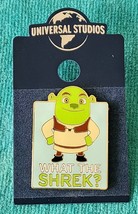 &quot;WHAT THE SHREK? - SHREK LAPEL PIN - UNIVERSAL STUDIOS - NEW &amp; FUN!!! - £5.42 GBP