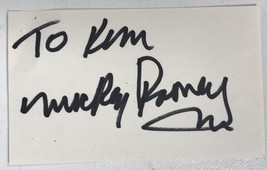 Mickey Rooney (d. 2014) Signed Autographed Vintage 3x5 Index Card - £15.73 GBP