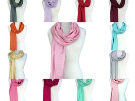 Variety Color Pt.2 Solid Soft Silky pashmina Shawl Wrap Women Pashmina Scarf - £14.34 GBP