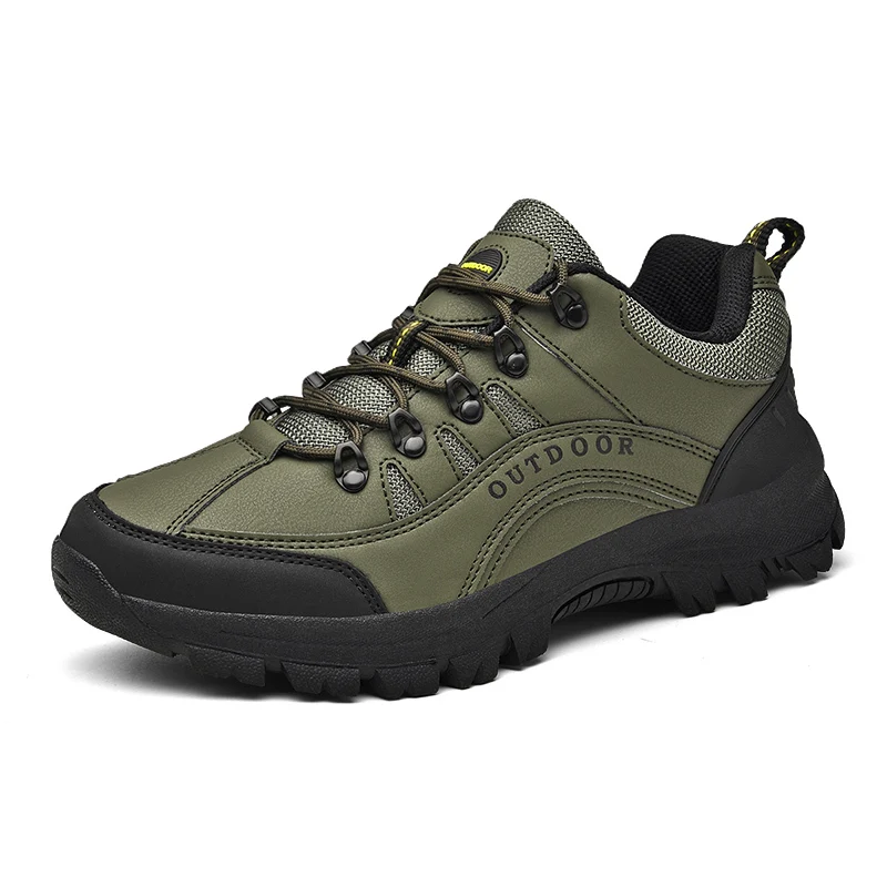 Leisure Outdoor Hike Men Sneakers High Quality Leather Non-slip Waterpro... - $54.95