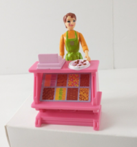 Fisher Price SWEET STREETS Candy Shop Counter Register + Woman Cashier Figure! - £7.95 GBP