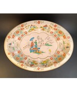 Vintage Daher Decorated Ware Oval Metal Tin Serving Tray - Made In England - £6.30 GBP
