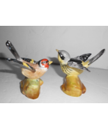 2 Crown Staffordshire Goldfinch Bird Figurines JT Jones 3.5” male female... - £25.23 GBP